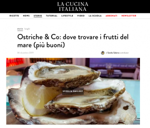 Articolo Red Oyster La Cucina Italiana